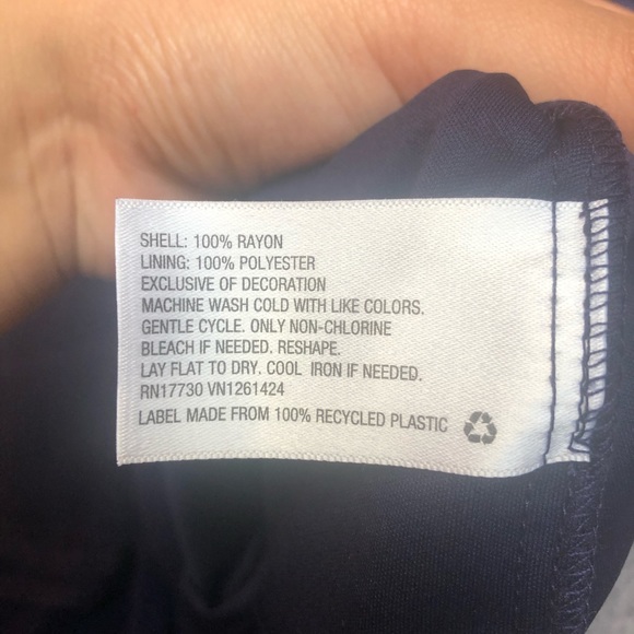 Xhilaration Navy Blue Romper Size Large - Picture 7 of 7